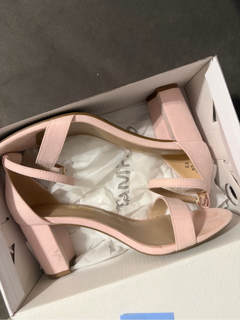 Women's Blush Pink Block Heel Sandals